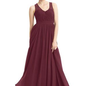 Azazie 'Raquel' Cabernet Floor-Length Bridesmaid Dress (See Description)